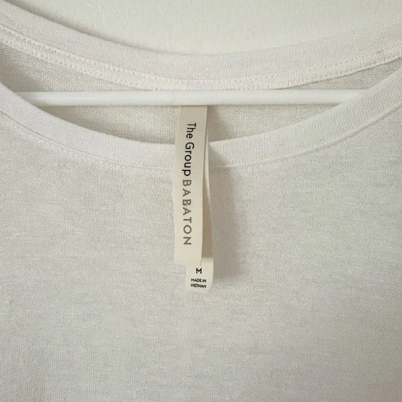Babaton The Group NEW Foundation Relaxed Crop Top in White Size Medium - Picture 7 of 8